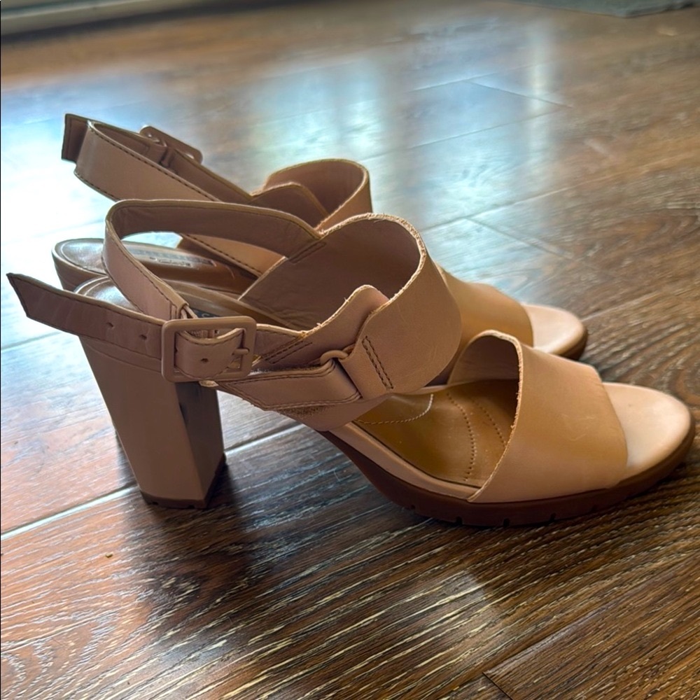 Clarks soft cushion collection summer heels.